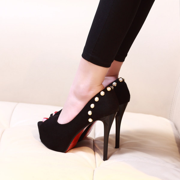 Ženske moderne cipele na petu 14cm u dva modela
