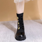 Moderne ženske kubanke sa ukrasnim zlatnim gumbima