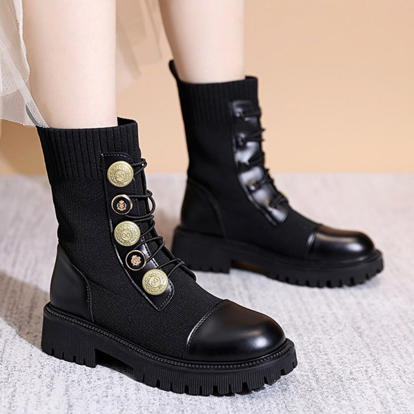 Moderne ženske kubanke sa ukrasnim zlatnim gumbima