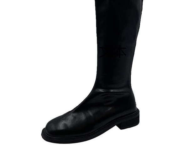 Ženske čizme do koljena, model od čiste eko kože