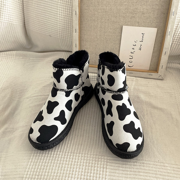 Ženske čizme s toplom postavom - animal print