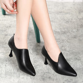 Ženske casual cipele od eko kože sa petom od 5 cm