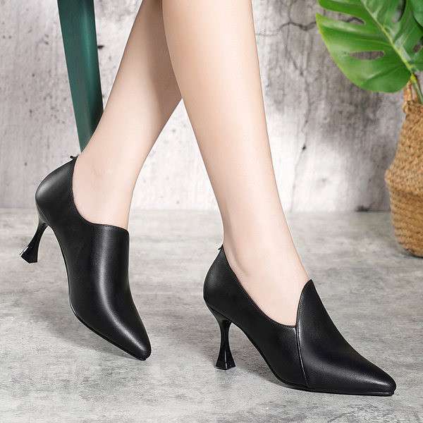 Ženske casual cipele od eko kože sa petom od 5 cm