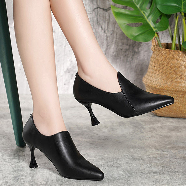 Ženske casual cipele od eko kože sa petom od 5 cm