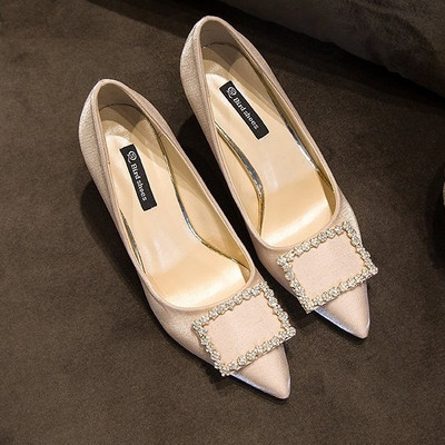 Ženske casual cipele s kamenčićima i tankom petom