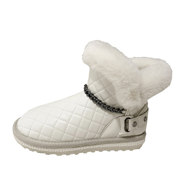 Ženske čizme s perom i metalnim lancem