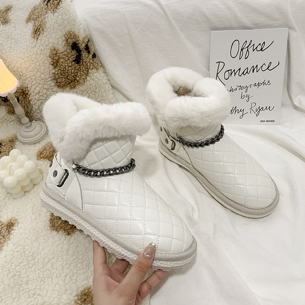 Ženske čizme s perom i metalnim lancem