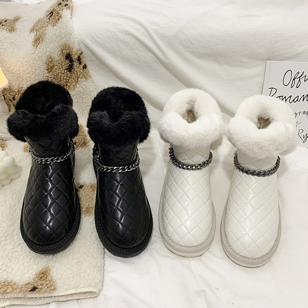 Ženske čizme s perom i metalnim lancem