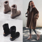 Novi model ženskih čizama od eko brušene kože sa patentnim zatvaračem