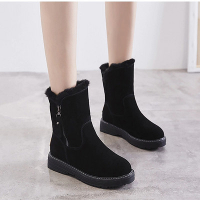 Novi model ženskih čizama od eko brušene kože sa patentnim zatvaračem