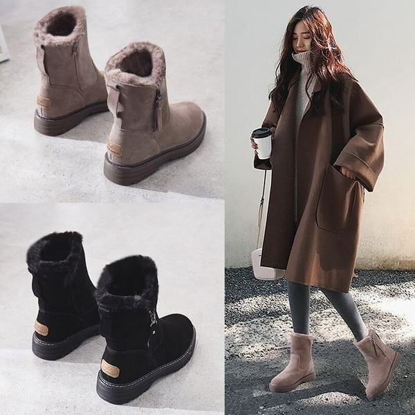 Novi model ženskih čizama od eko brušene kože sa patentnim zatvaračem