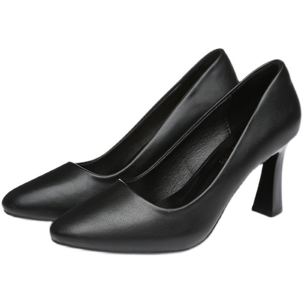 Ležerne ženske cipele običan model na petu 6,5 cm