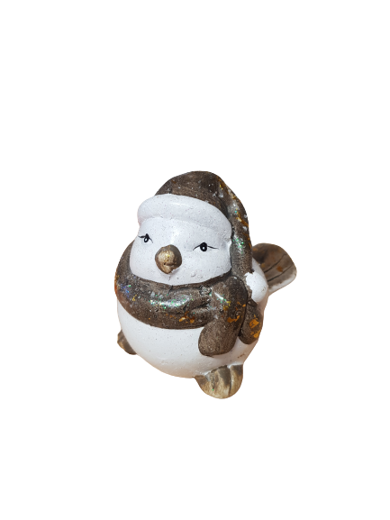 Коледна фигурка  Ahelos, Птица, Керамичен, 7х5 см