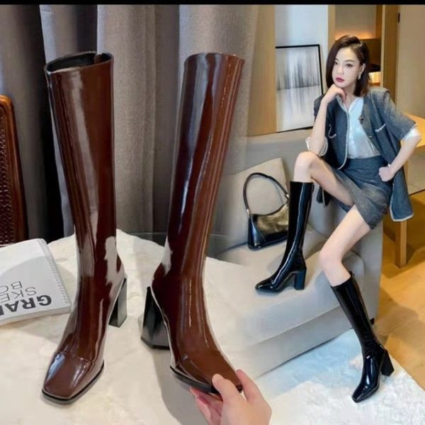 Ženske čizme sa patentnim zatvaračem u tri boje