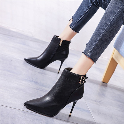 Novi model kožnih cipela na visoku petu 10 cm i metalnu kopču