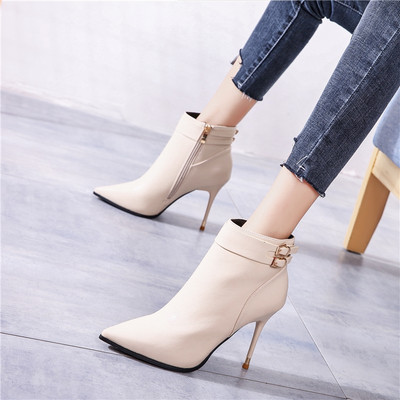 Novi model kožnih cipela na visoku petu 10 cm i metalnu kopču