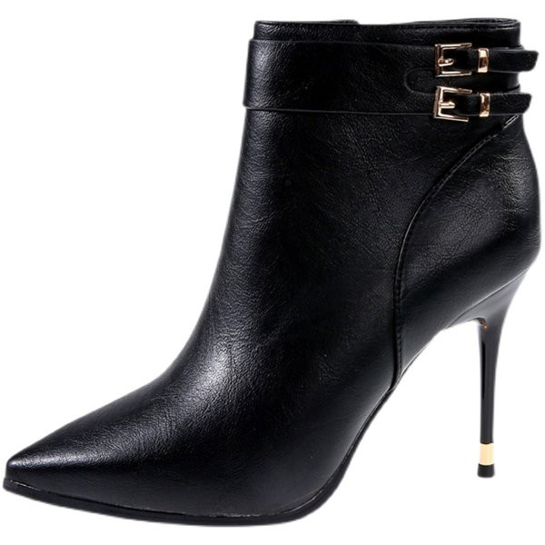 Novi model kožnih cipela na visoku petu 10 cm i metalnu kopču