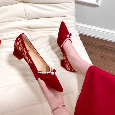 Ženske cipele od eko brušene kože u crvenoj boji - više modela