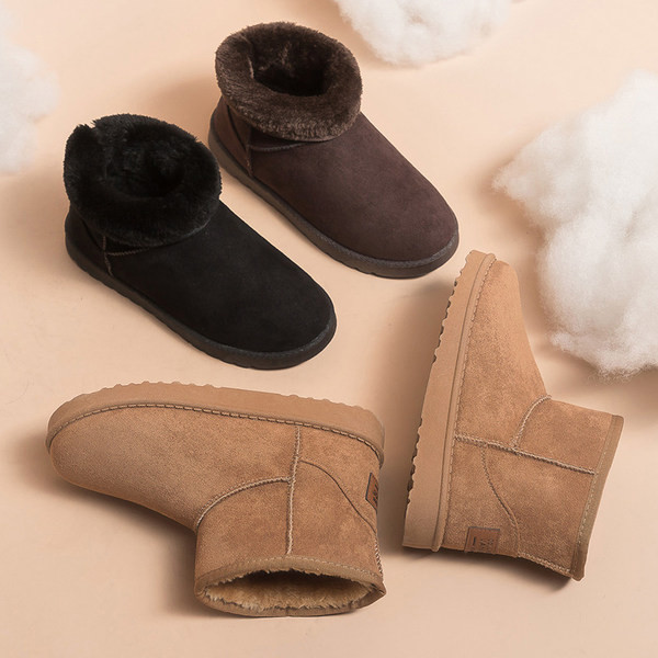 Ženske čizme običan model sa toplom postavom