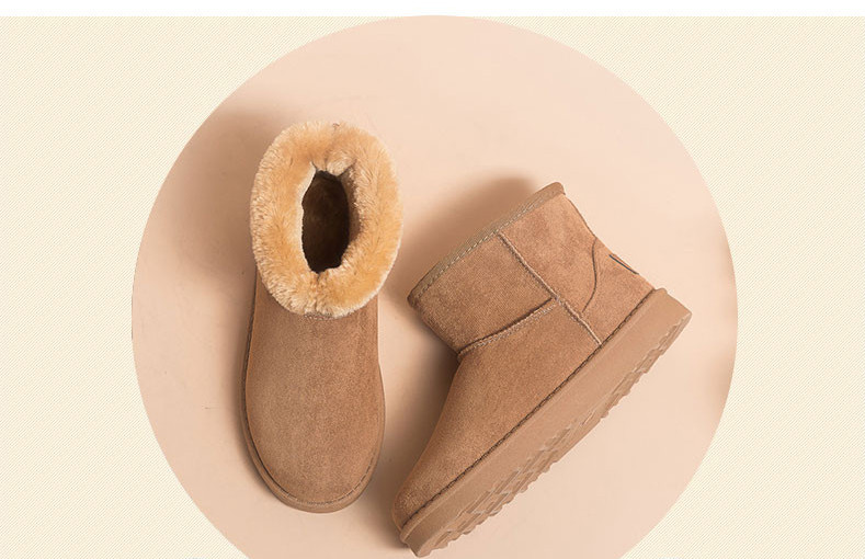 Ženske čizme običan model sa toplom postavom