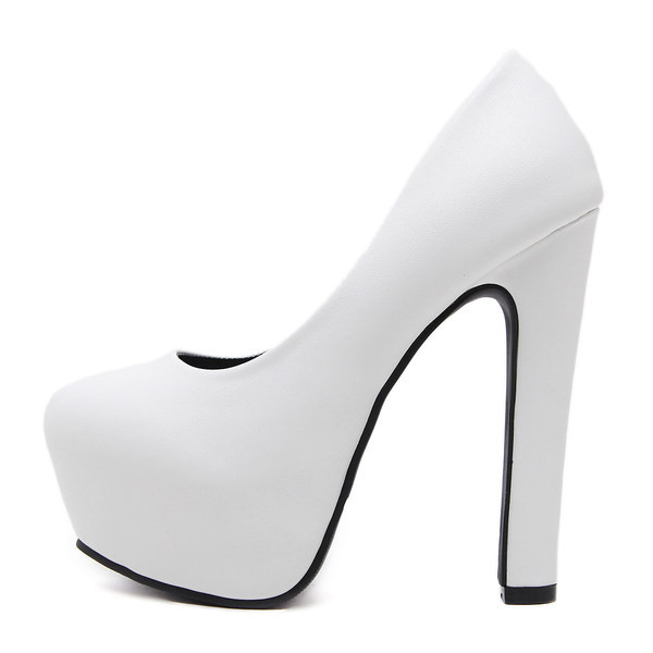 Ženske cipele od eko kože debljine 12 cm