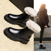 Ženske čizme od eko kože sa perom i patentnim zatvaračem