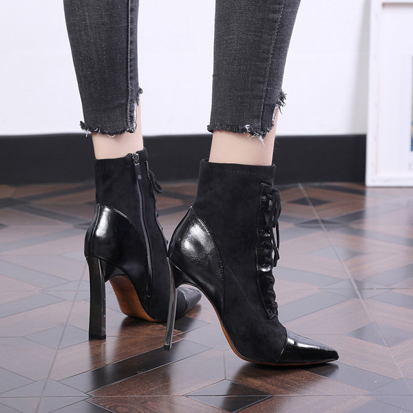 Novi model jesenskih čizama od eko kože i brušene kože