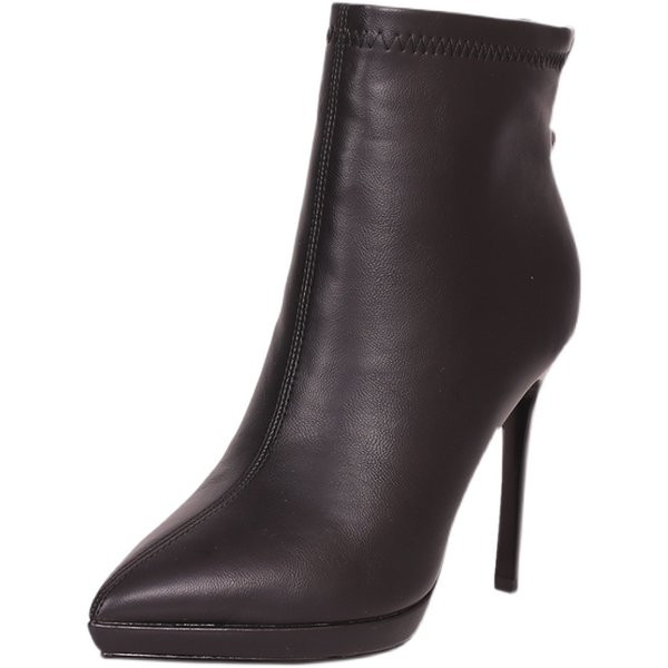 Elegantne ženske čizme od eko kože na tanku petu 10,5 cm