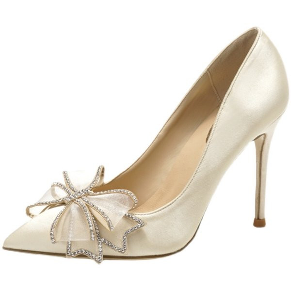 Moderne ženske cipele na špic sa petom visine 7 cm