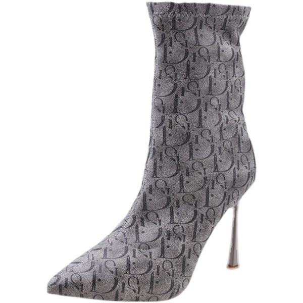 Moderne ženske čizme na tanku petu 8 cm