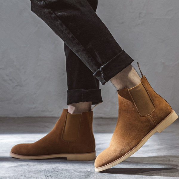 Moderne zaobljene muške čizme u više boja