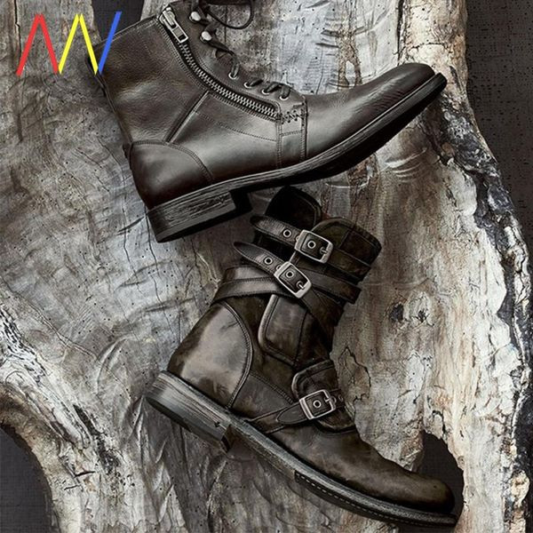 Vyriški laisvalaikio odiniai batai su sagtimis ir užtrauktuku