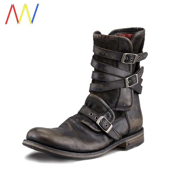 Vyriški laisvalaikio odiniai batai su sagtimis ir užtrauktuku