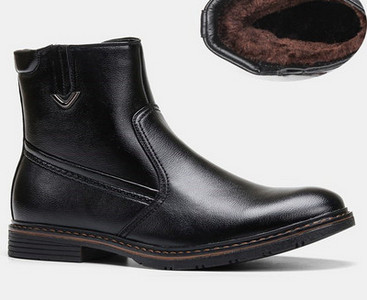 Muške čizme od eko kože sa debelom postavom