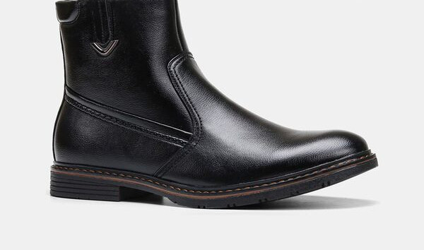 Muške čizme od eko kože sa debelom postavom