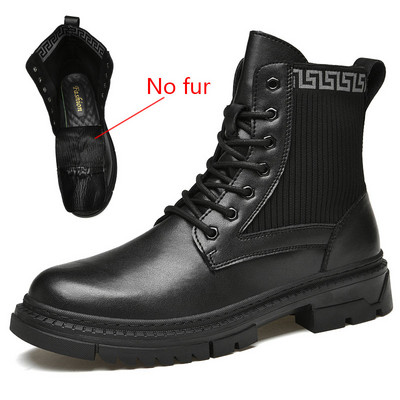 Muške čizme s vezicama u crnoj boji