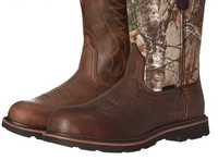 Έκο δερμάτινες μπότες με επίπεδη σόλα για άνδρες