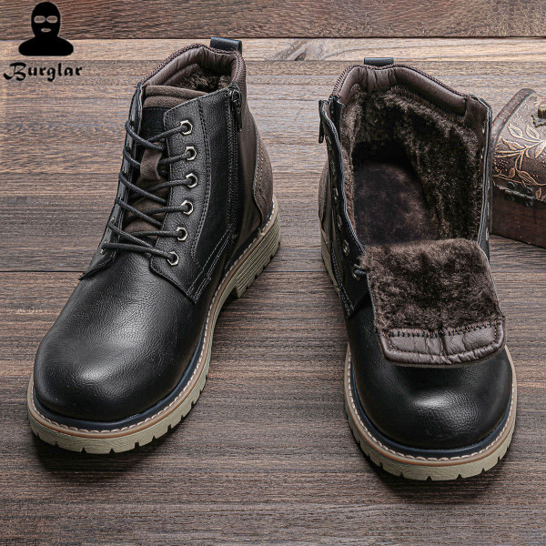 Elegantne muške čizme od eko kože s mekom podstavom