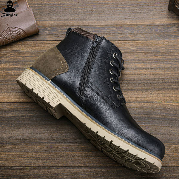 Elegantne muške čizme od eko kože s mekom podstavom