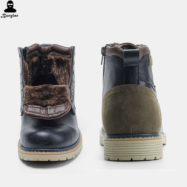 Elegantne muške čizme od eko kože s mekom podstavom