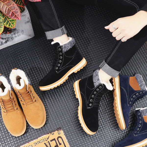 Zimske muške čizme s toplom postavom