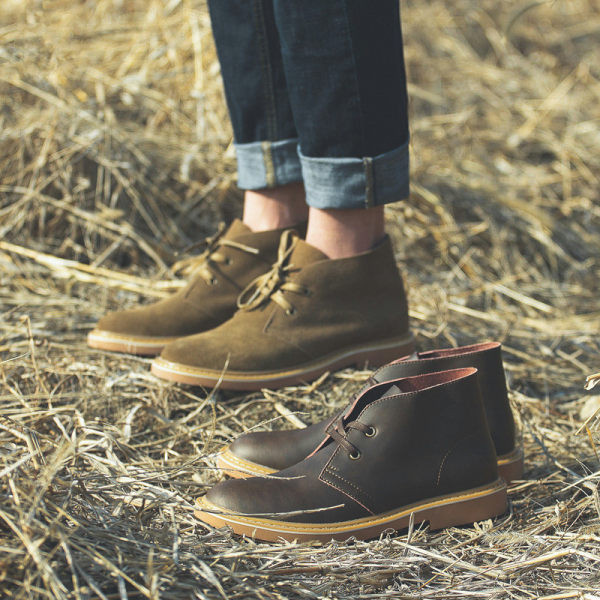 Muške antilop čizme sa vezicama u dvije boje