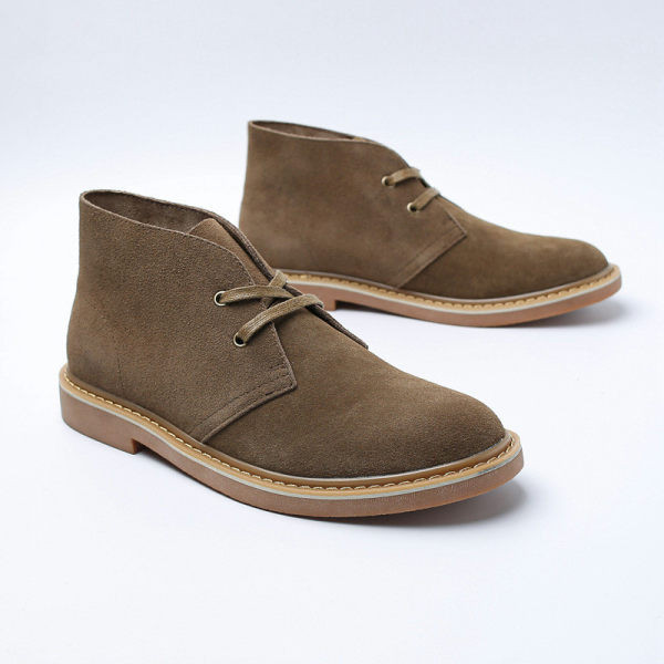 Muške antilop čizme sa vezicama u dvije boje