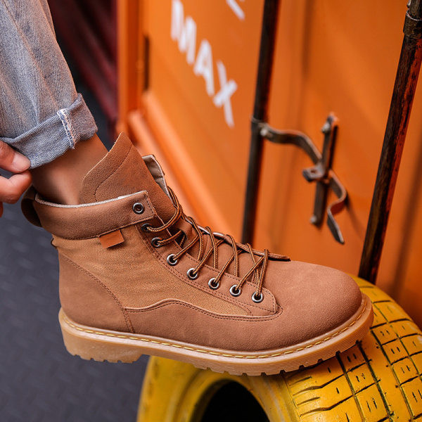 Мъжки кубинки с връзки за зимата