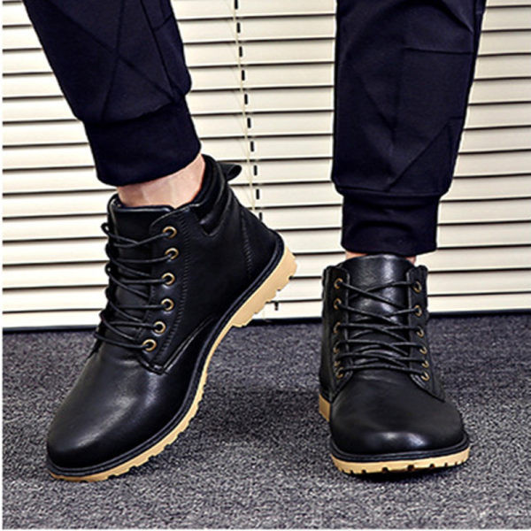 Νέο μοντέλο ανδρικές μπότες από έκο δέρμα σε τρία χρώματα