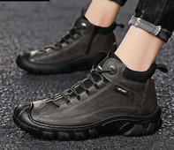 Ανδρικά χειμερινά παπούτσια με κορδόνια και τραχιά σόλα