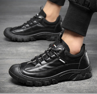 Ανδρικά χειμερινά παπούτσια με κορδόνια και τραχιά σόλα