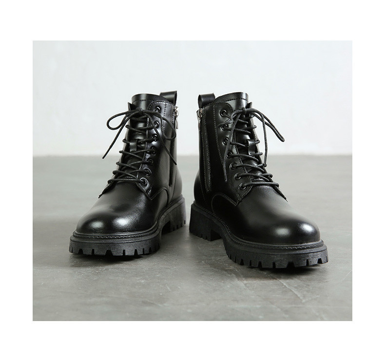 Elegantne muške čizme od eko kože s patentnim zatvaračem