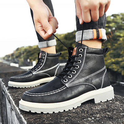 Ανδρικές μπότες με τραχιά σόλα - πολλά μοντέλα