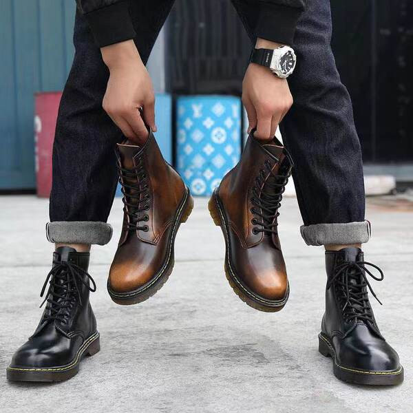 Ανδρικά οικολογικά μποτάκια στυλ ρετρό